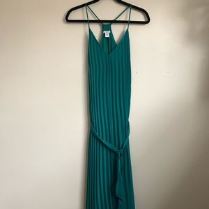 BAR III Pleated Racerback Maxi Dress